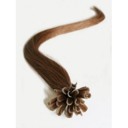 100s 1g S Straight Nail U Tip Remy Hair Extensions 8 Light Brown