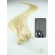 20" (50cm) Micro ring human hair extensions – the lightest blonde