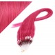 24" (60cm) Micro ring human hair extensions - pink