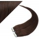 16" (40cm) Tape Hair / Tape IN human REMY hair - dark brown