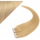 16" (40cm) Tape Hair / Tape IN human REMY hair - natural blonde