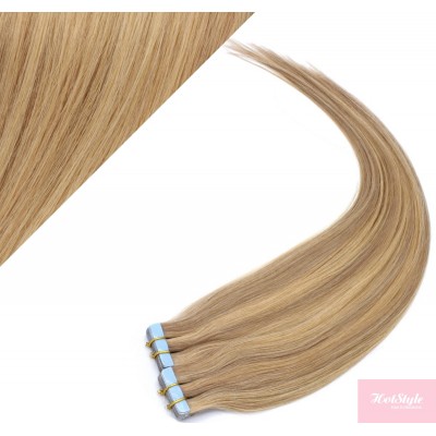 20" (50cm) Tape Hair / Tape IN human REMY hair - light blonde/natural blonde