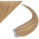 24" (60cm) Tape Hair / Tape IN human REMY hair - light blonde/natural blonde