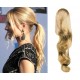 Clip in ponytail wrap / braid hair extension 24" wavy – natural blonde