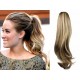 Clip in ponytail wrap / braid hair extension 24" wavy – natural blonde / light blonde