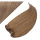 20" (50cm) Deluxe clip in human REMY hair - light brown