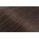 24" (60cm) Deluxe clip in human REMY hair - dark brown