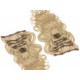 20" (50cm) Deluxe wavy clip in human REMY hair - natural blonde