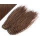 20" (50cm) Deluxe curly clip in human REMY hair - medium brown