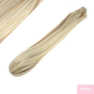 Claw ponytail 24" straight - platinum/light brown