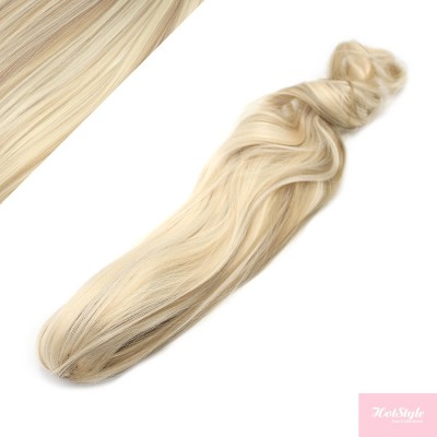 Claw ponytail 24" wavy - platinum/light brown