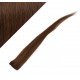 20" (50cm) clip in human hair streak - medium brown