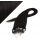 20" (50cm) Micro ring human hair extensions - natural black