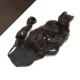 Clip in ponytail wrap / braid hair extension 24" wavy - natural black