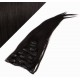 24" (60cm) Clip in human REMY hair - natural black