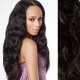 20" (50cm) Clip in wavy human REMY hair - natural black
