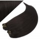 15" (40cm) Deluxe clip in human REMY hair - natural black