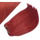 24" (60cm) Deluxe clip in human REMY hair -  copper red