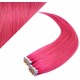 24" (60cm) Tape Hair / Tape IN human REMY hair - pink