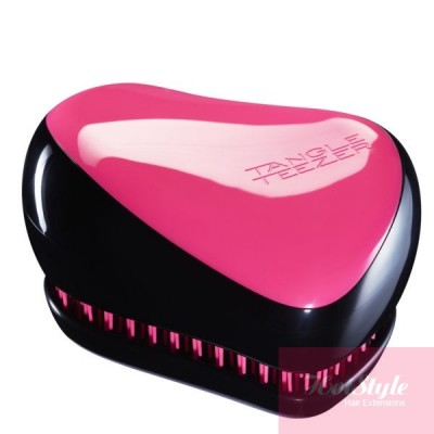 Compact tangle teezer - hair brush - pink