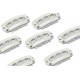 Hair extension clips with silicone - 50pcs