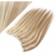 16" one piece full head clip in hair weft extension straight - mixed blonde