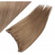 20" one piece full head clip in hair weft extension straight - light brown