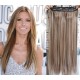 24˝ one piece full head clip in kanekalon weft extension straight – mixed blonde