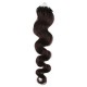 20" (50cm) Micro ring human hair extensions wavy- natural black