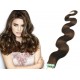 20˝ (50cm) Tape Hair / Tape IN human REMY hair wavy - medium brown