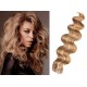 24˝ (60cm) Tape Hair / Tape IN human REMY hair wavy - natural blonde / light blonde