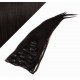 15" (40cm) Clip in human REMY hair 100g - natural black