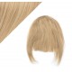 Clip in human hair remy bang/fringe - light blonde/natural blonde