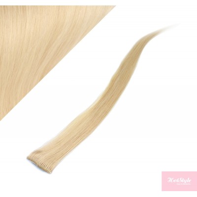 20" (50cm) clip in human hair streak - blonde