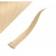 20" (50cm) clip in human hair streak - blonde