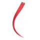 20" (50cm) clip in human hair streak – red