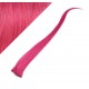 20" (50cm) clip in human hair streak - pink