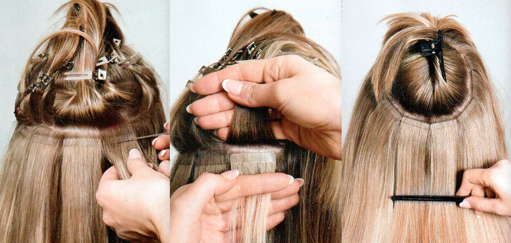 How to apply tape hair