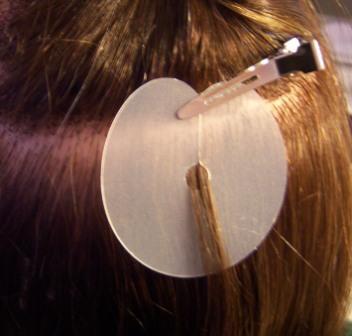Tape in hair extension placement diagram