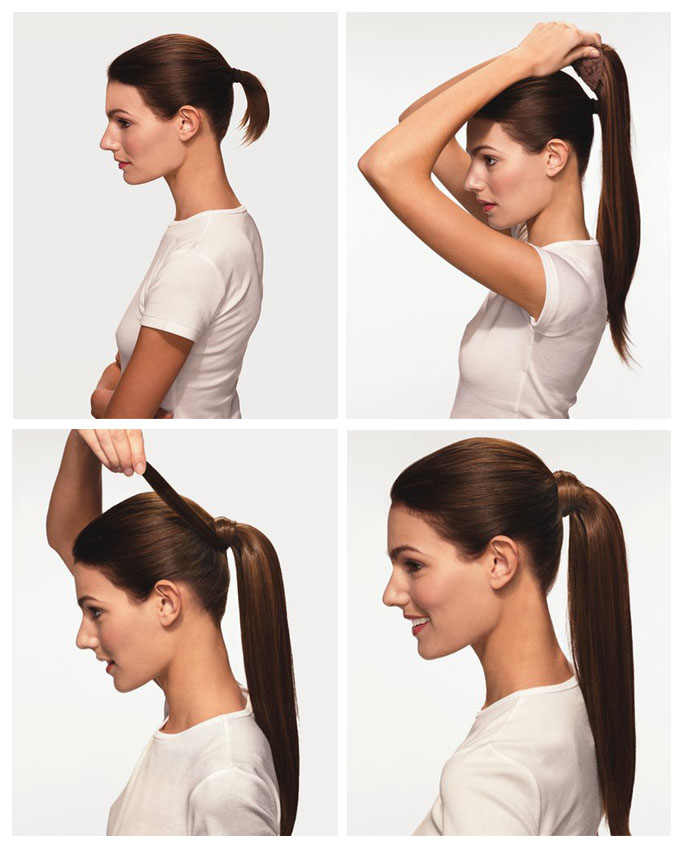 How to apply ponytail wrap