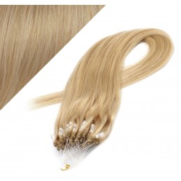 20" (50cm) Micro ring human hair extensions - natural blonde
