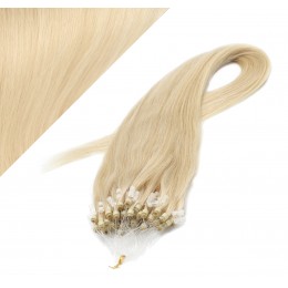 20" (50cm) Micro ring human hair extensions - the lightest blonde