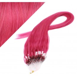 20" (50cm) Micro ring human hair extensions - pink