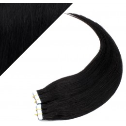 16" (40cm) Tape Hair / Tape IN human REMY hair - black 