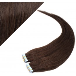 24" (60cm) Tape Hair / Tape IN human REMY hair - dark brown