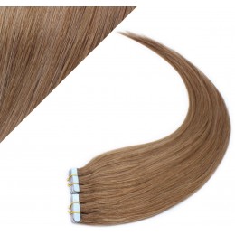 24" (60cm) Tape Hair / Tape IN human REMY hair - light brown