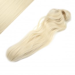 Claw ponytail 24" wavy - platinum blonde