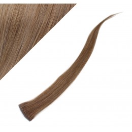 20" (50cm) clip in human hair streak - light brown