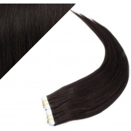20" (50cm) Tape Hair / Tape IN human REMY hair - natural black