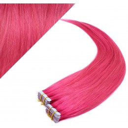 20" (50cm) Tape Hair / Tape IN human REMY hair - pink